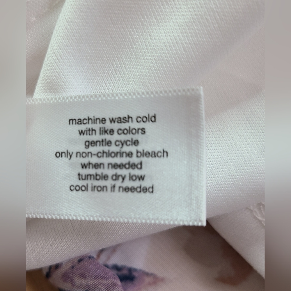 LANE BRYANT Size 18 White Floral Feminine Pleated Flutter Short Sleeve Dress NWT - Picture 9 of 11